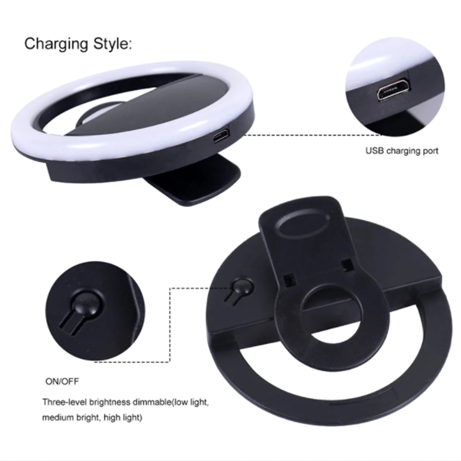 4785 Selfie Ring Light used for applying bright shade over face during taking selfies and making videos etc. DeoDap 4785 Selfie Ring Light used for applying bright shade over face during taking selfies and making videos etc. DeoDap